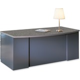 "Mayline Tiffany CSII Bow Front Desk - 29"" Height x 72"" Width x 39"" Depth - 3 Drawer - Single Pedestal on Left Side - Laminate"