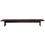 "Mayline Tiffany Toscana Veneer Conference Table - Rectangle - 29.5"" x 216"" x 54"" - Mahogany"