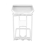 Unimed-Midwest Bio-Medical Waste Disposal Rack - 15.5" x 11" x 7.25"