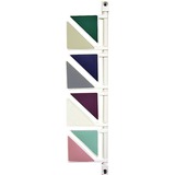 Unimed-Midwest Exam Room Triangular Status Signal Flag - Plastic - Forest Green, Beige, Blueberry, Gray, Berry, Sea Spray, Pink, White