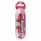 JVC HA-F130P Gumy Earphone - Cable Connectivity - Ear-bud - Peach Pink