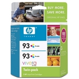 HP No. 93 Twinpack Tri-color Ink Cartridge