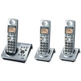KX-TG1033S - Panasonic KX-TG1033S Digital Cordless Phone with Three Handsets