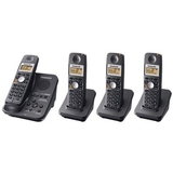 Panasonic KX-TG3034B 2.4 GHz Digital Cordless Phone with Four Handsets - KXTG3034B
