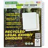 Kleer-Fax Legal 90000 Series Printed 76 - 100 Exhibit Index Divider