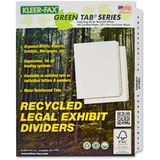 Kleer-Fax Legal 80000 Series Printed A - Z Exhibit Index Divider