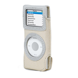 Belkin Canvas Holster Case for iPod nano - Top Loading - Canvas - Gray, Taupe