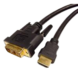 Cables Unlimited 15ft HDMI to DVI D Single Link Male to Male Cable