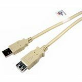 Cables Unlimited 2Mtr USB 2.0 Gold Connector Extension Cable - USB510502M