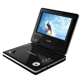 DVD 7" TFT PORTABLE WIDESCREEN DVD CD/MP3 NICKEL METAL HYDRID BATT, VIDEO OUT, W/EARPHONES REMOTE