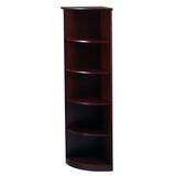Tiffany Corsica Series 5-Shelf Quarter Round Bookcase