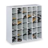 Safco Wood Mail Sorter - 33" x 34" x 12" - 36 Compartment(s) - Wood - - 7766GR