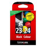 Lexmark No.23/24 Black/Color Ink Cartridge