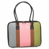 M0022CS18 - Mango Tango Pink Canvas Stripe Notebook Bag