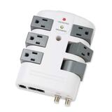 Compucessory 6-Outlets Surge Suppressor - 25665