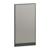 "HON Initiate Office Workstation Panel - 68"" Height x 36"" Width x 2"" Depth - Alumina, Charcoal"