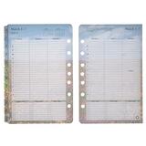 Seasons Weekly/Monthly Planner Refill, 2 Pgs/Week, 4-1/4 x 6-3/4