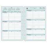 Franklin Covey Weekly Calendar Add-in Refills