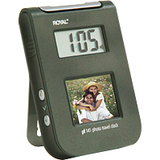 Royal PF141 Digital Picture Frame With Travel Clock