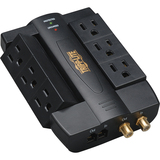 HTSWIVEL6 Direct Plug-In Surge RJ11, Coax, 6 Rotatable Outlets, 1500 Joules  MPN:HTSWIVEL6