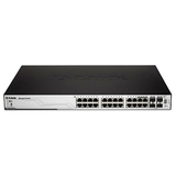 D Link DGS 3100 24P Managed Stackable Ethernet Switch with PoE