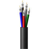 image of Cables To Go 5-Miniature Coax Component Video Bulk Cable - 5 x  Bare wire - 5 x  Bare wire - 500ft - Black