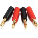 Cables To Go Screw-on Banana Speaker Connector - Audio Connector - Banana plug