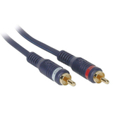 Cables To Go Velocity Audio Interconnect Cable - 12ft - Molded - Blue