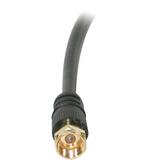 Cables To Go Value Series RG59 Video Cable - 1 x F-connector - 1 x F-connector - 100ft - Black