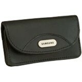 Samsung Leather Case for U740 - Leather - Black