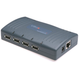 Lantronix UBox 4100 4-Port USB 115 VAC Device Server - UB410000102