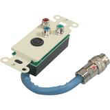 Cables To Go RapidRun Break-Away Video Insert -  Component Video Out,  S-Video Out - Ivory