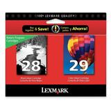 LEXMARK Lexmark No.28/29 Black and Color Ink Cartridge