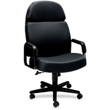 "HON 3500 Pyramid High-back Executive Chair - 28.25"" x 40"" x 48.5"" - Black Seat"