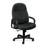 "HON 3500 Pyramid High-back Executive Chair - 28.25"" x 40"" x 48.5"" - Charcoal Gray Seat"