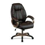 "Office Star Top Grain High-back Executive Chair - 25.75"" x 31"" x 43"" - Leather Seat"