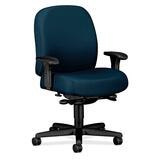 "HON Mid-back Task Chair With Adjustable Arms - 32.25"" x 29.5"" x 43.5"" - Nano-Tex Fabric Marine Blue Seat"