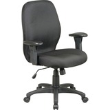 "Lorell High Performance Ergonomic Chair With Arms - 27.25"" x 25.5"" x 41.5"" - Black Seat"