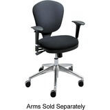 Safco Metro Mid Back Task Chair - 26' x 26' x 39' - Acrylic Black Seat