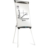Quartet Tripod Easel Stand with Magnetic Dry-Erase Board - Silver - EU500TE