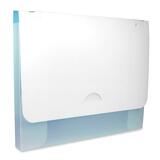 "Tops Standard Fashion Colors Hanging Folder - Letter - 8.5"" x 11"" - 0.5"" Capacity - 1 Each - Blue, White, Clear"