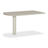 "HON 38000 Series peninsula - 29.5"" Height x 30"" Width x 58"" Depth - Radius Edge - Metal - Gray Top"