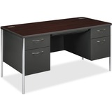 HON Mentor Series Double Desk With Pedestal