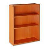 "Lorell 87000 Series 3-Shelf Bookcase - 48"" Height x 36"" Width x 12.5"" Depth - 2 Drawer - Wood - Cherry"