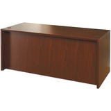 "Lorell 87000 Series Rectangular Desk Shell - 29.5"" Height x 66"" Width x 30"" Depth - 2 Drawer - Wood - Mahogany"