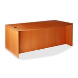 "Lorell 87000 Series Bowfront Desk Shell - 29.5"" Height x 72"" Width x 42"" Depth - 2 Drawer - Wood - Cherry"