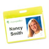 Baumgartens Reflective Badge Holder - Vinyl - Yellow