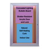 Ghent Indoor Lighted Bulletin Board