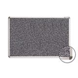 BALT Recycled RubBluer-Tak Tackboard, 72 x 48, Black with Silver Frame