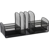 Safco Multipurpose Mesh Desktop Organizer - 7.75" x 17" x 6.75" - Blac - 3263BL